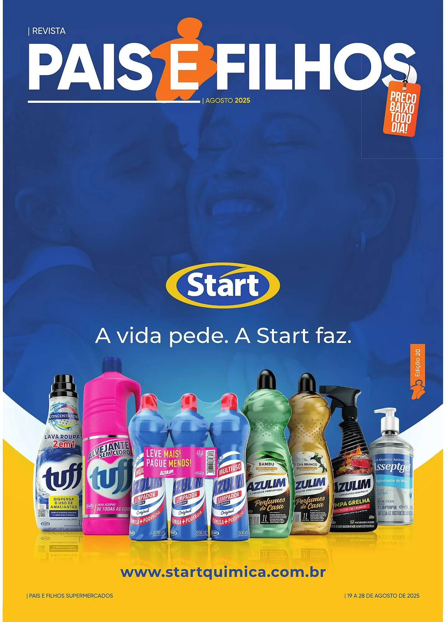 Encarte de Catálogo Pais e Filhos Supermercados 19 de agosto até 28 de agosto 2025 - Pagina 1