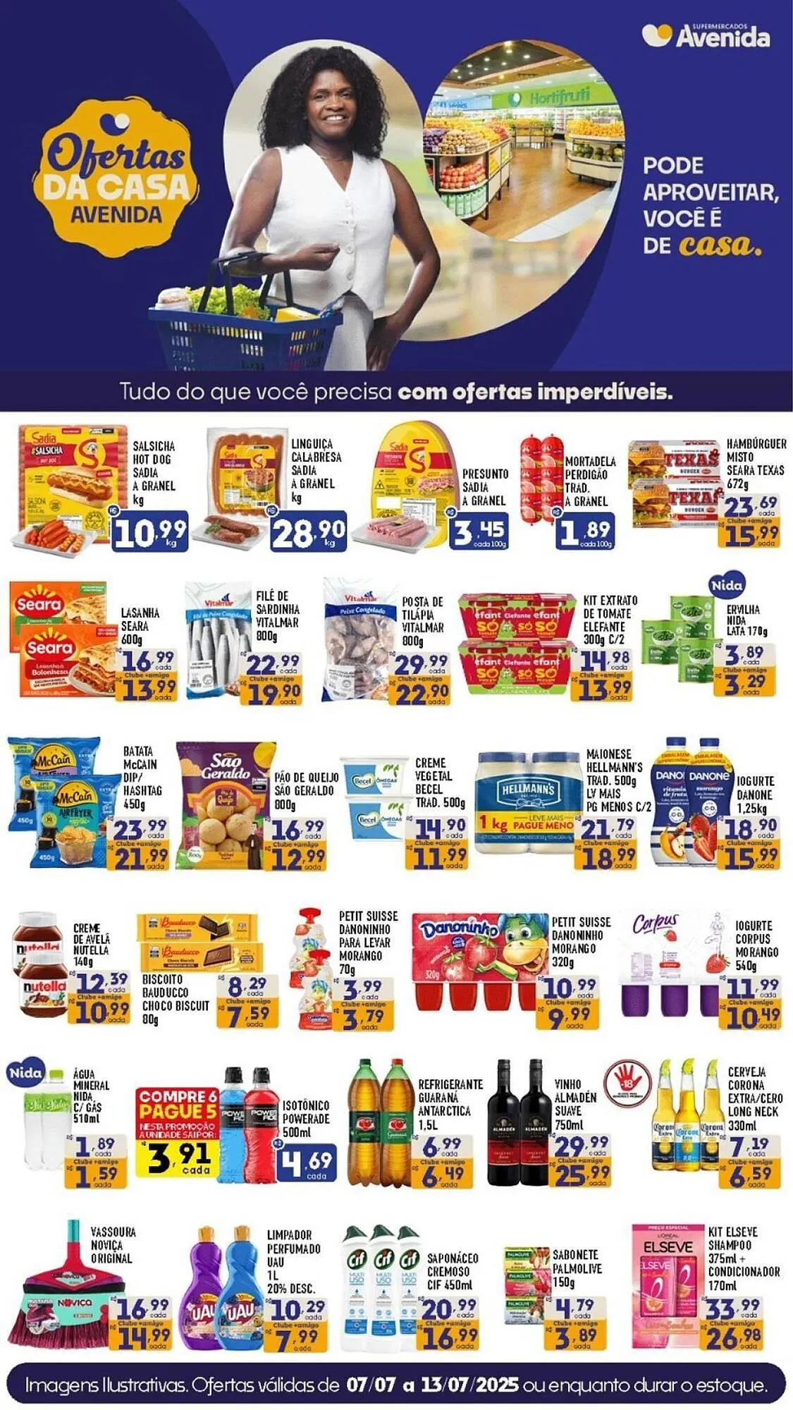 Encarte de Catálogo Supermercados Avenida 7 de julho até 13 de julho 2025 - Pagina 2