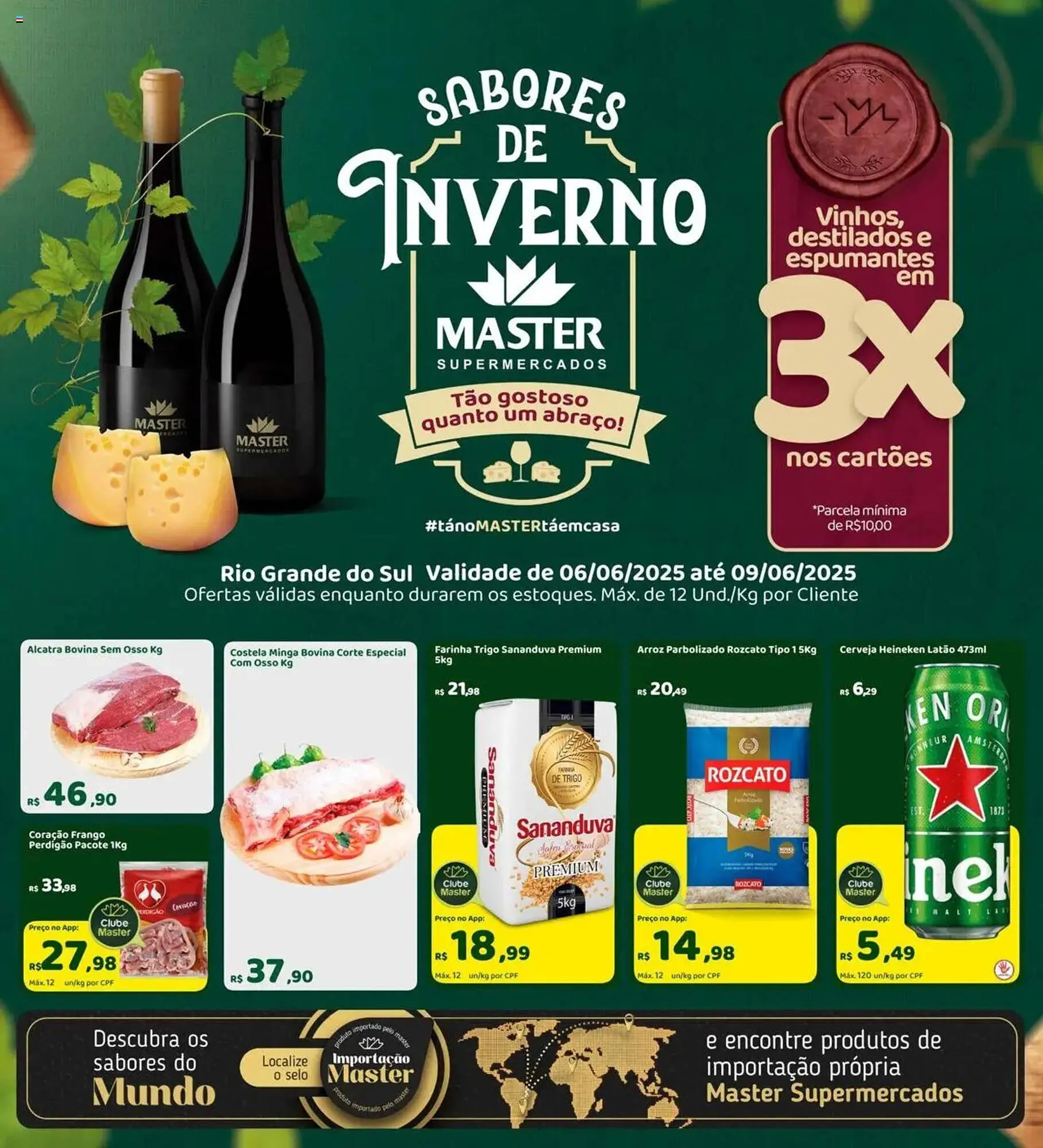 Encarte de Catálogo Master Supermercados 6 de junho até 9 de junho 2025 - Pagina 1