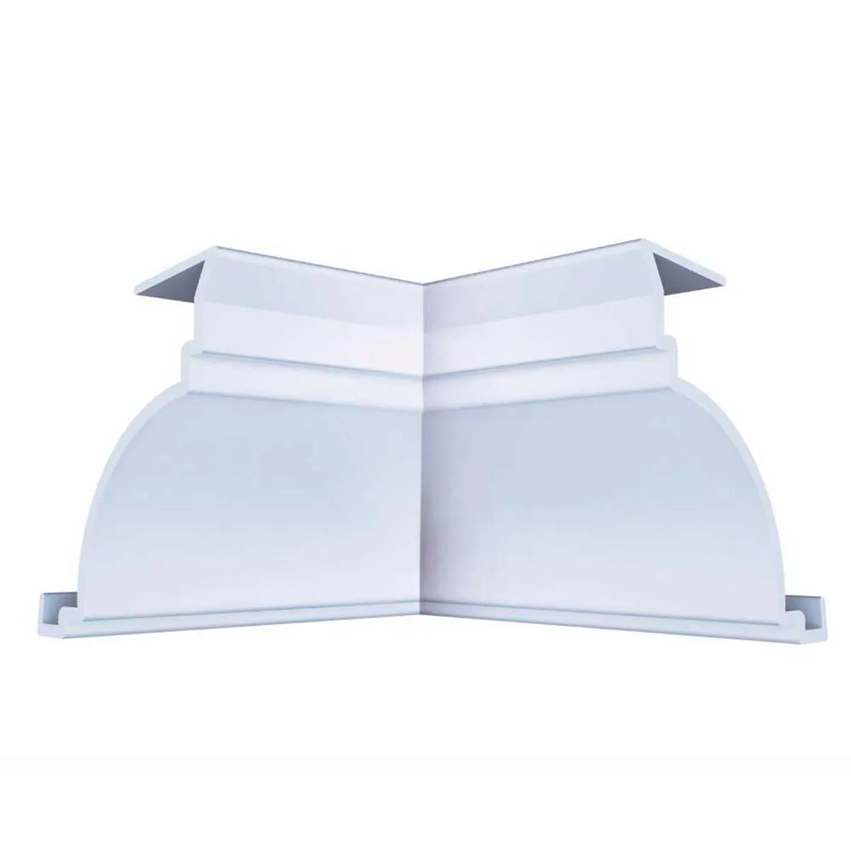 Canto Rodaforro PVC Interno Plasbil Branco Celeste