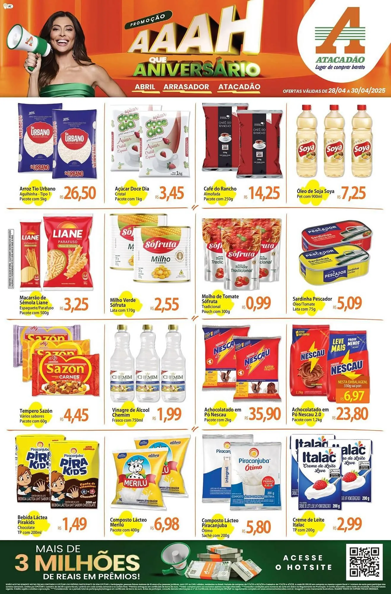 Encarte de Catálogo Atacadão 28 de abril até 30 de abril 2025 - Pagina 1