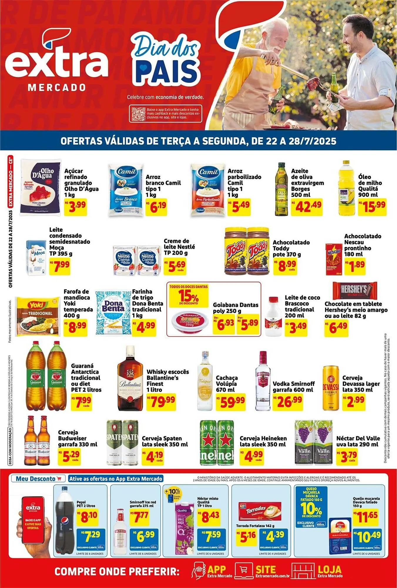 Encarte de Catálogo Extra 22 de julho até 28 de julho 2025 - Pagina 1