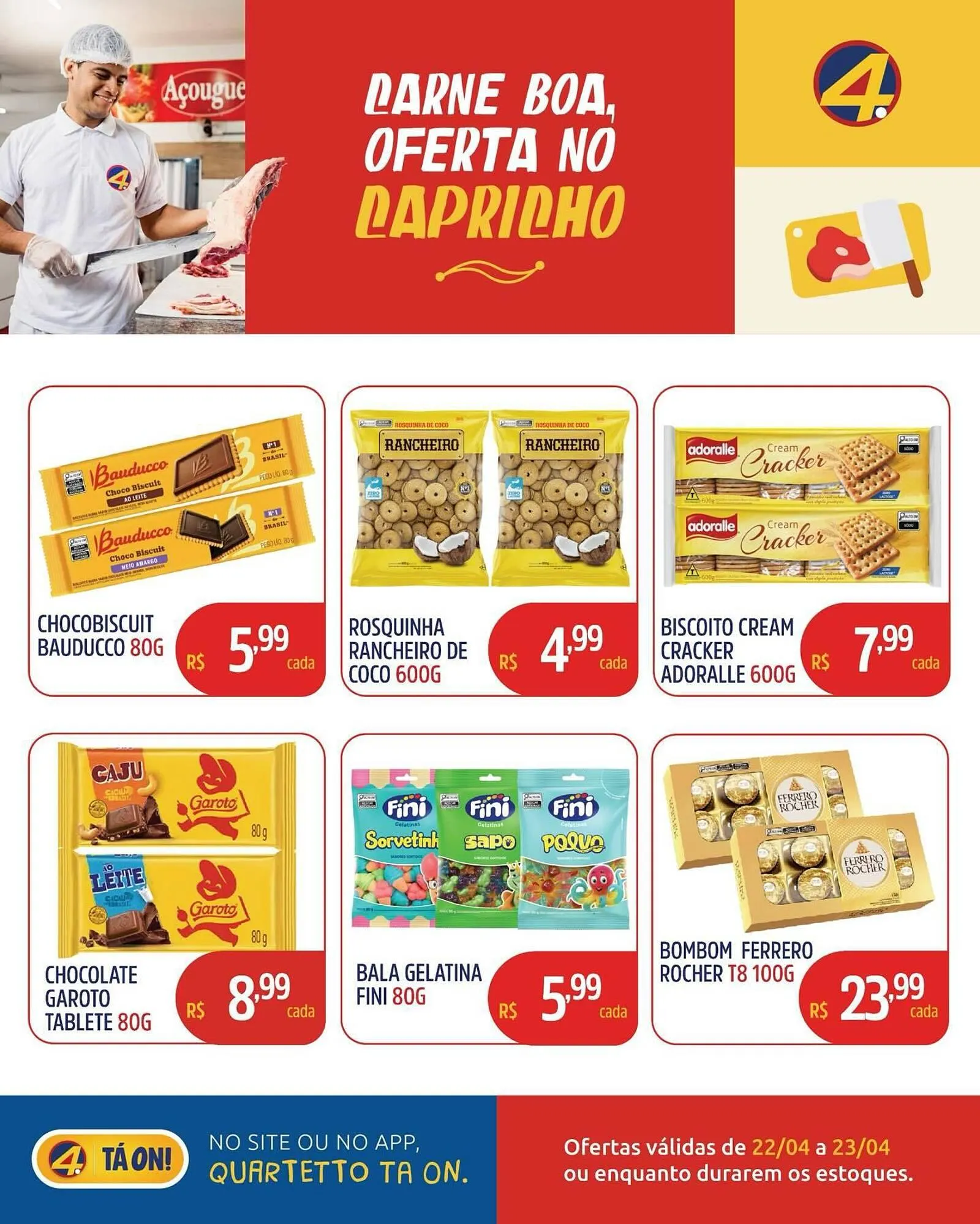 Encarte de Catálogo Quartetto Supermercados 22 de abril até 23 de abril 2026 - Pagina 5