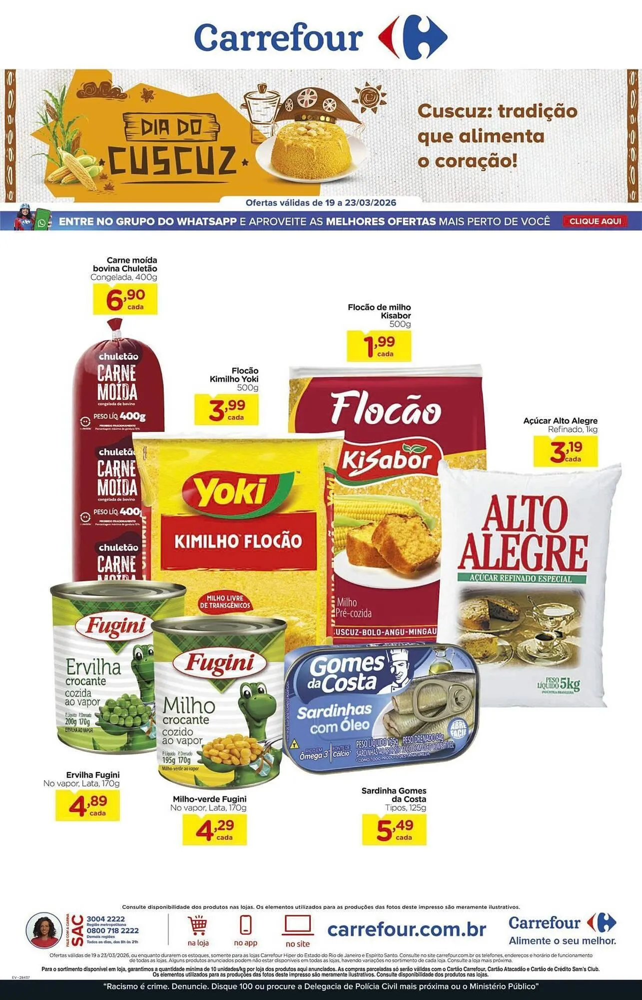Encarte de Folheto Carrefour 19 de março até 23 de março 2026 - Pagina 1