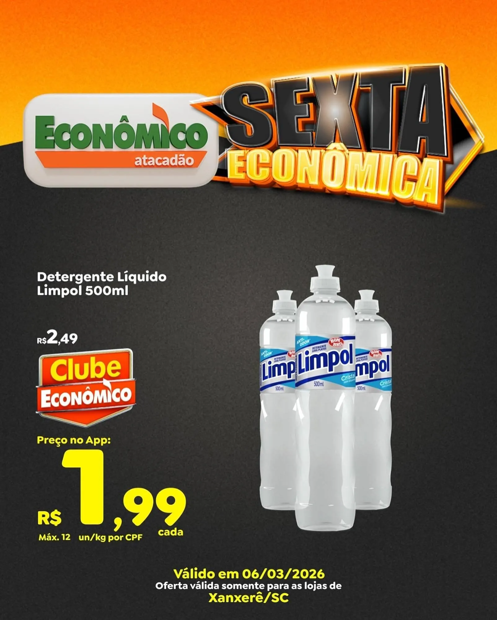 Encarte de Catálogo Econômico Atacadão 6 de março até 6 de março 2026 - Pagina 1