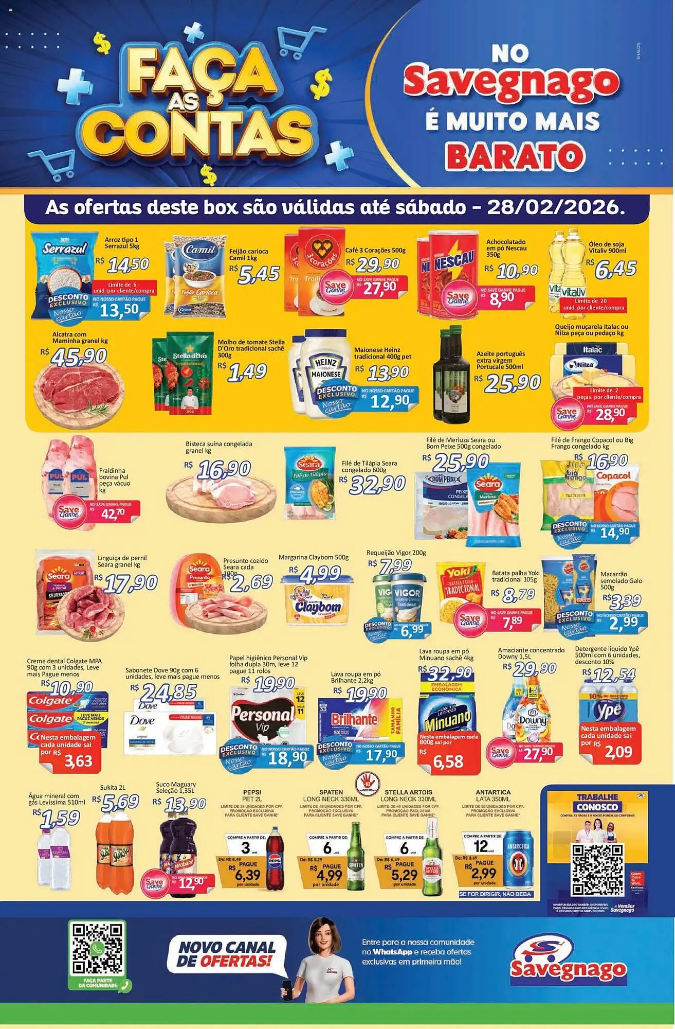 Encarte de Catálogo Supermercados Savegnago 26 de fevereiro até 2 de março 2026 - Pagina 1