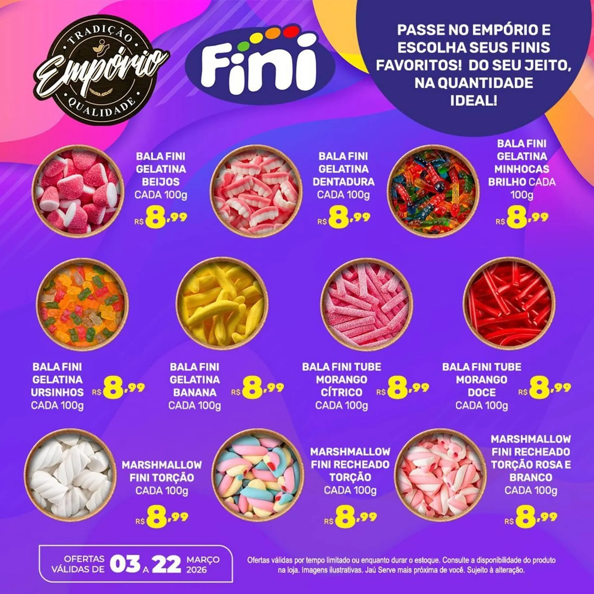 Encarte de Catálogo Supermercados Jau Serve 4 de março até 22 de março 2026 - Pagina 1