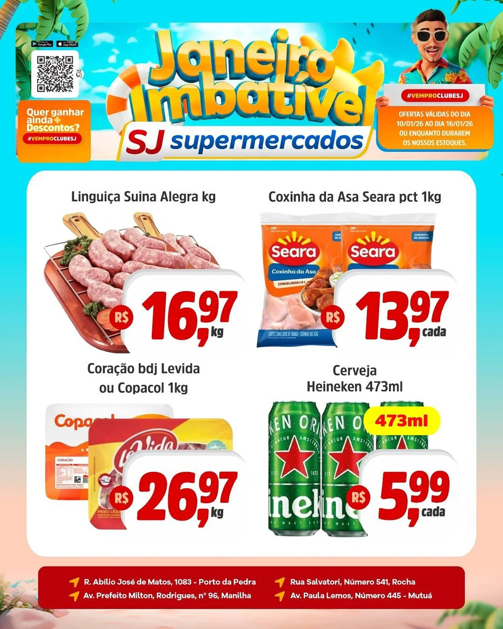 Encarte de Encarte Sj Supermercados 10 de janeiro até 16 de janeiro 2026 - Pagina 2