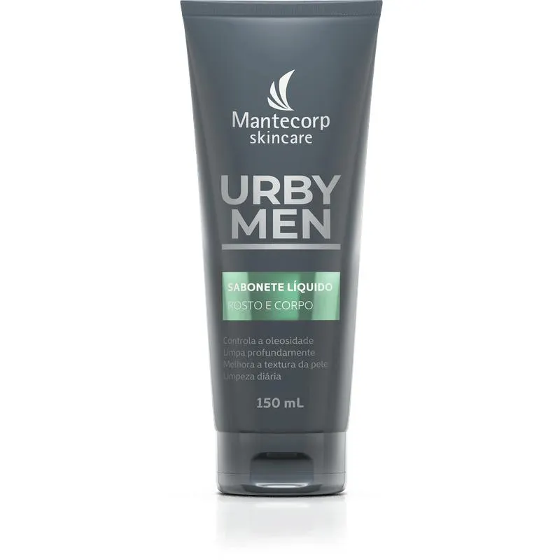 Sabonete Líquido Masculino Corpo e Rosto Urby Men Com 150ml