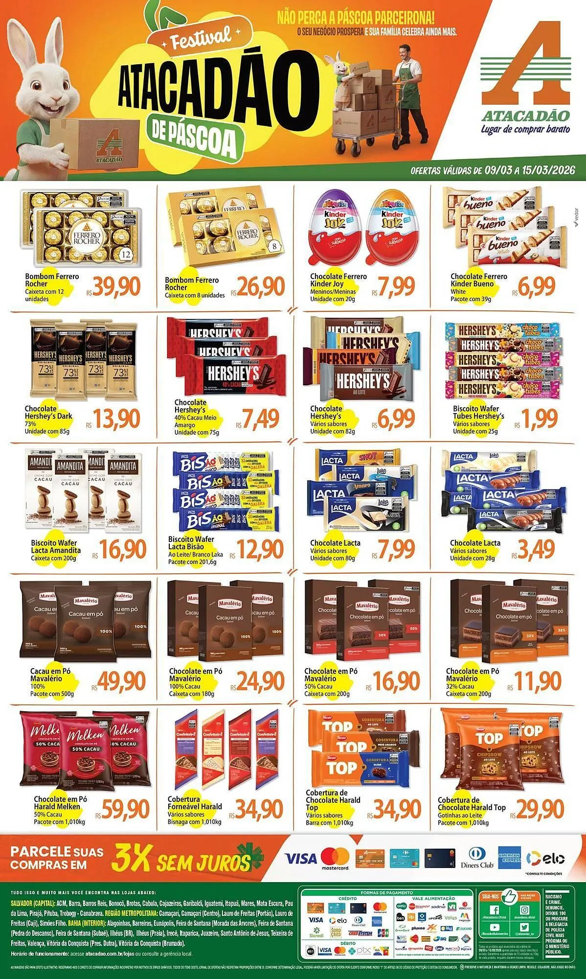 Encarte de Folheto Atacadão 9 de março até 15 de março 2026 - Pagina 1