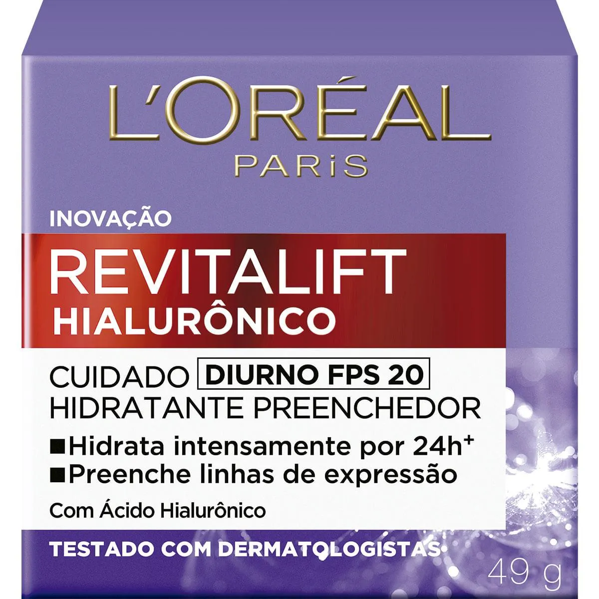 Creme Facial L'oréal 49g Revitalift Hialurônico Diurno