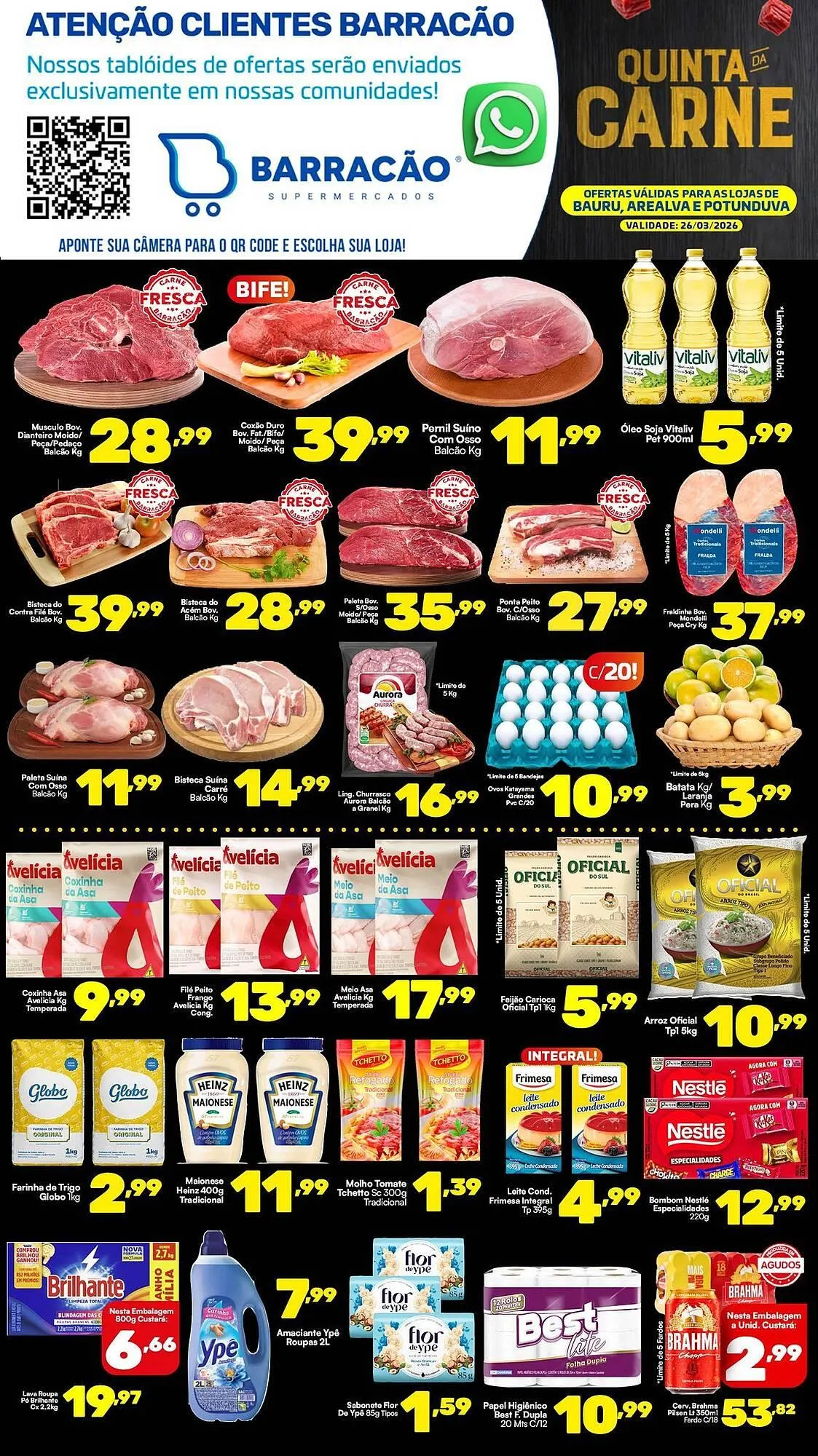 Encarte de Catálogo Barracão Supermercado 26 de março até 26 de março 2026 - Pagina 1