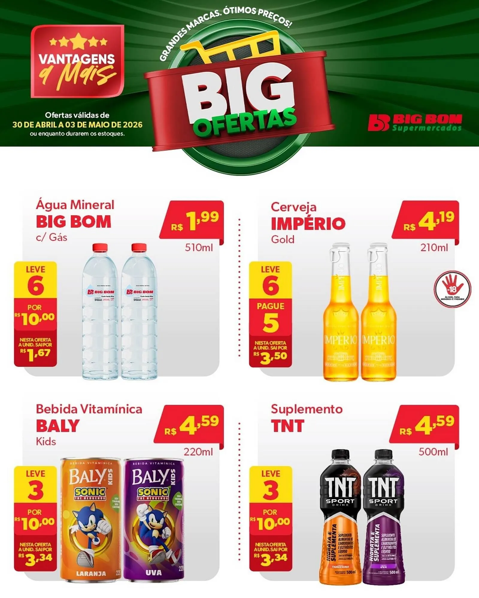 Encarte de Catálogo Big Bom Supermercados 30 de abril até 3 de maio 2026 - Pagina 4