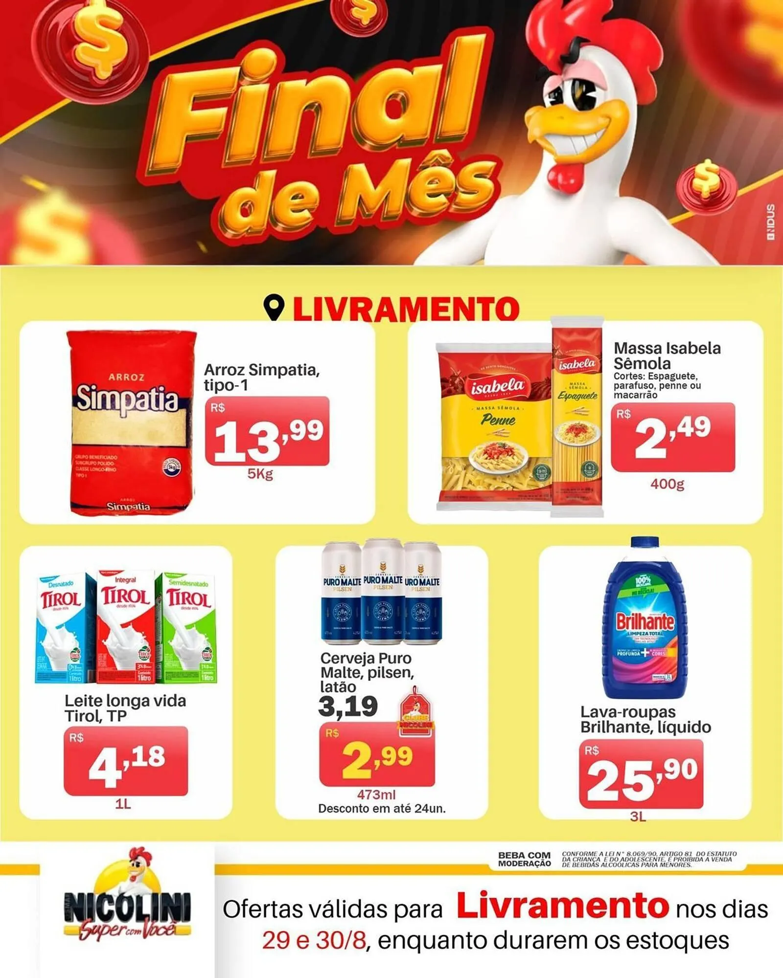 Encarte de Catálogo Super Nicolini 29 de agosto até 30 de agosto 2025 - Pagina 3