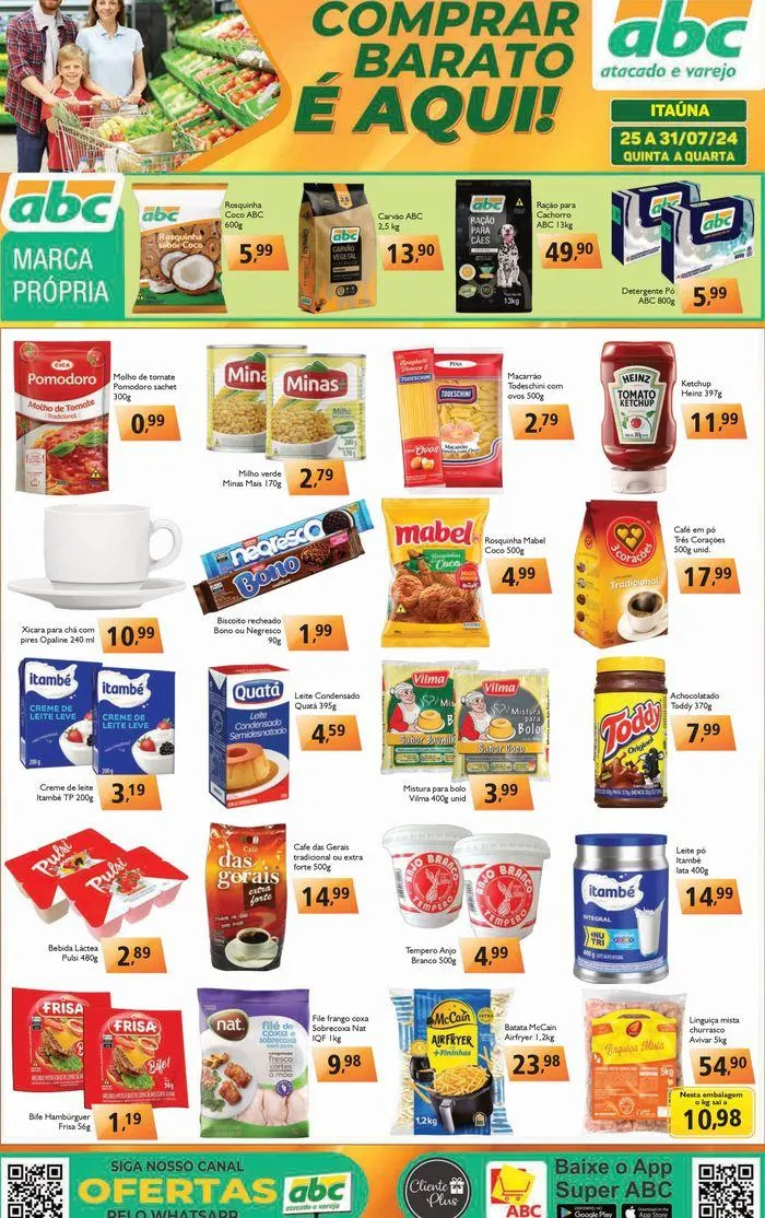 Encarte de Ofertas Semanal Atacados - Itaúna 25 de julho até 31 de julho 2024 - Pagina 1