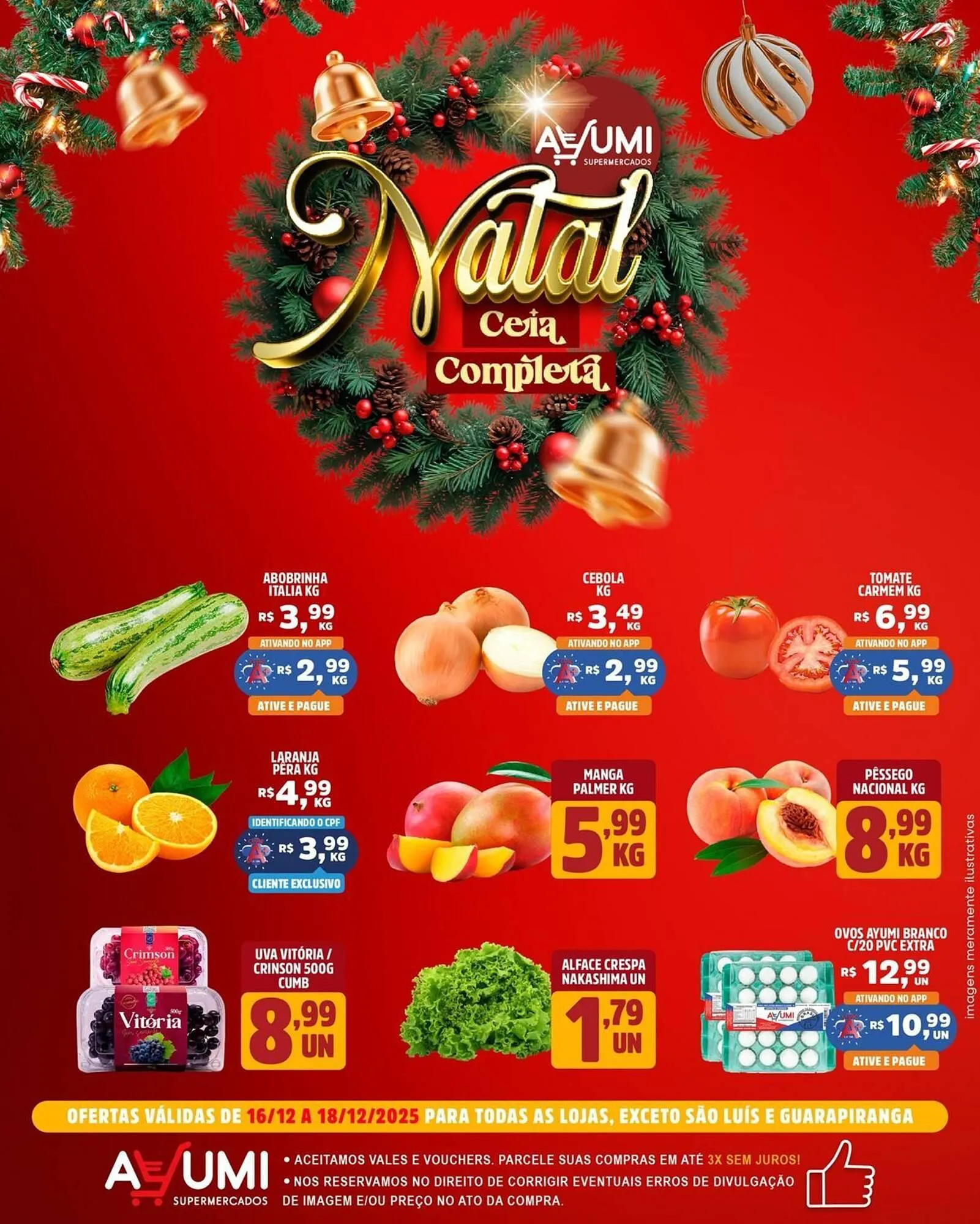 Encarte de Folheto Ayumi Supermercados 17 de dezembro até 18 de dezembro 2025 - Pagina 1