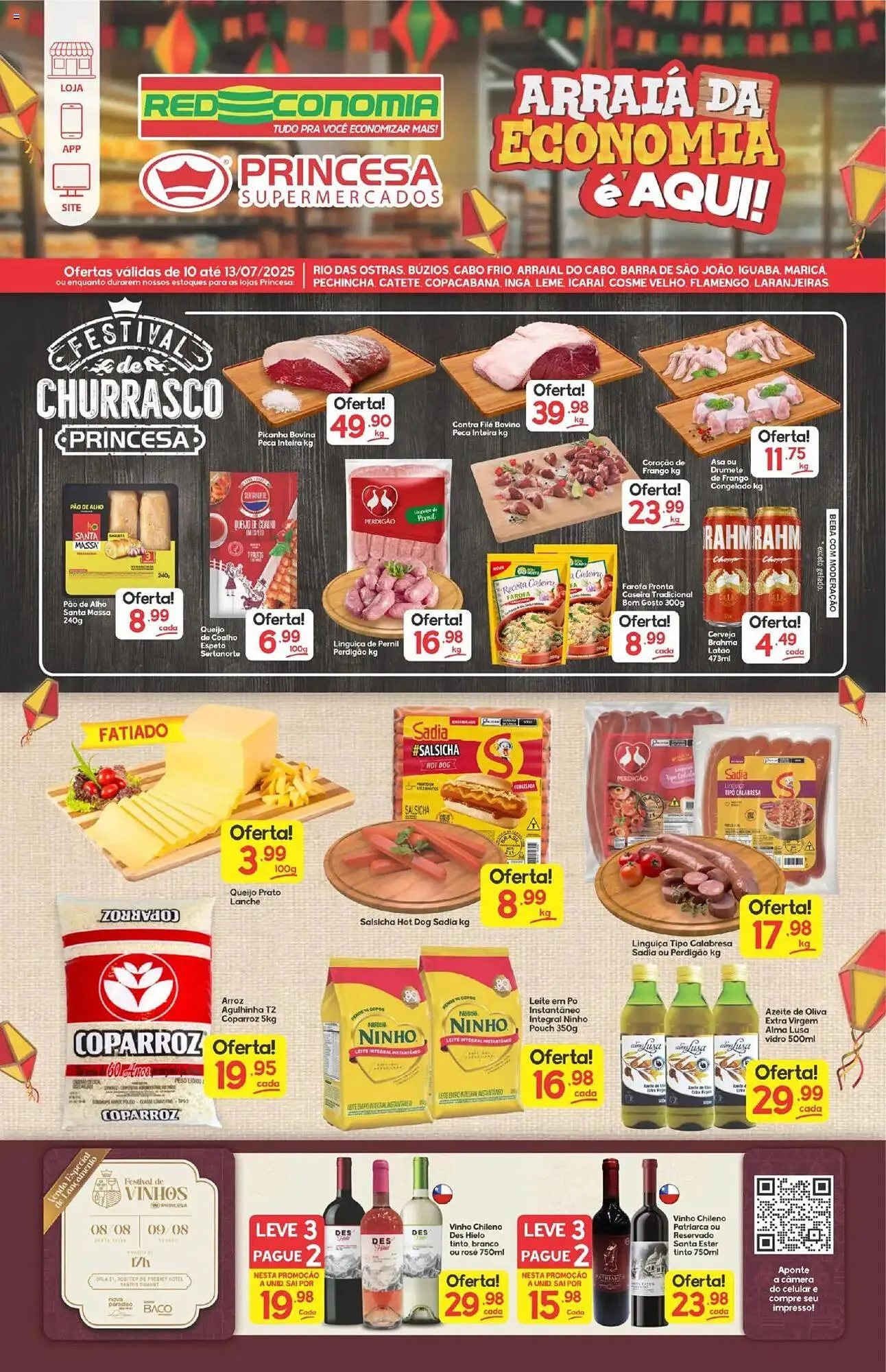 Encarte de Catálogo Supermercados Princesa 10 de julho até 13 de julho 2025 - Pagina 1