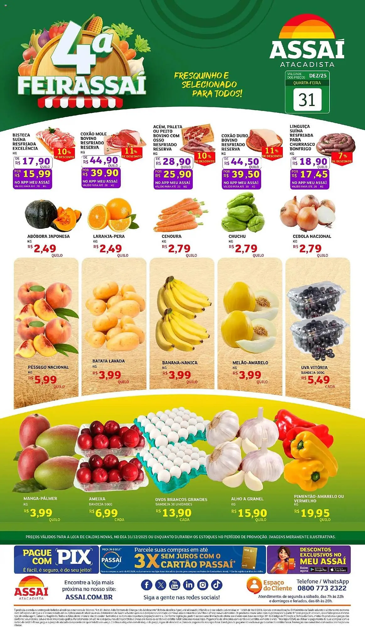 Encarte de Encarte Assaí Atacadista 31 de dezembro até 31 de dezembro 2025 - Pagina 1