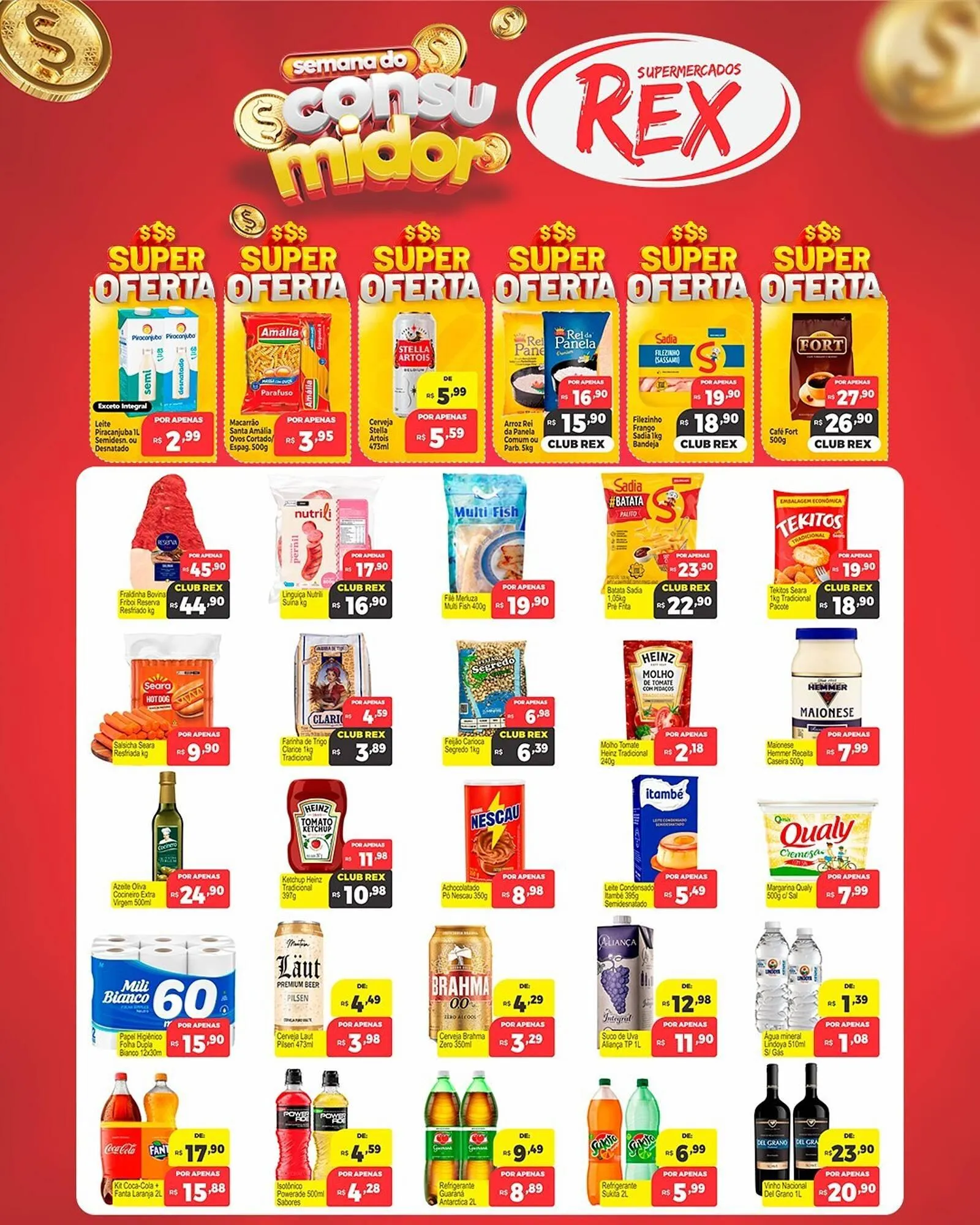 Encarte de Catálogo Supermercados Rex 12 de março até 18 de março 2026 - Pagina 1