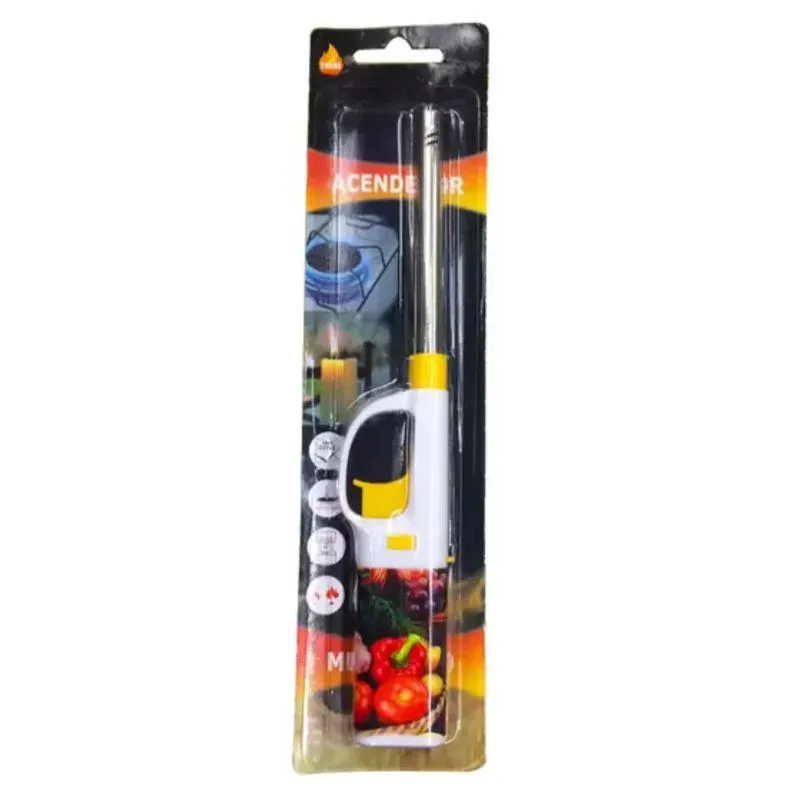 Acendedor de Fogão Recarregável Fixo c/ Trava de Segurança