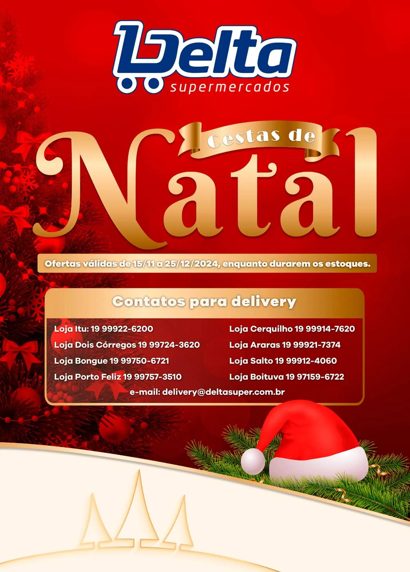 Encarte de Catálogo Delta Supermercados 15 de novembro até 25 de dezembro 2024 - Pagina 1