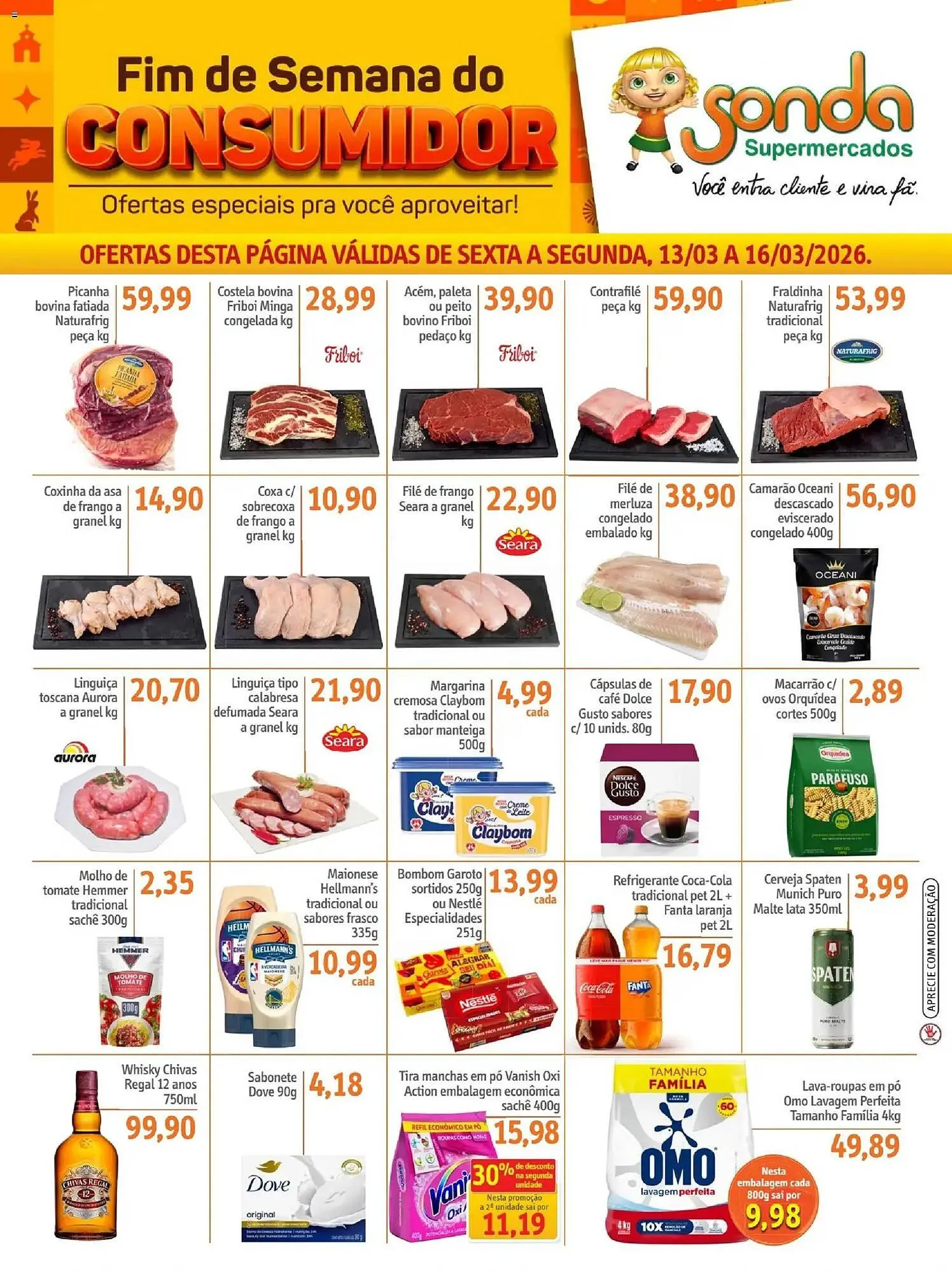 Encarte de Folheto Sonda 13 de março até 17 de março 2026 - Pagina 1