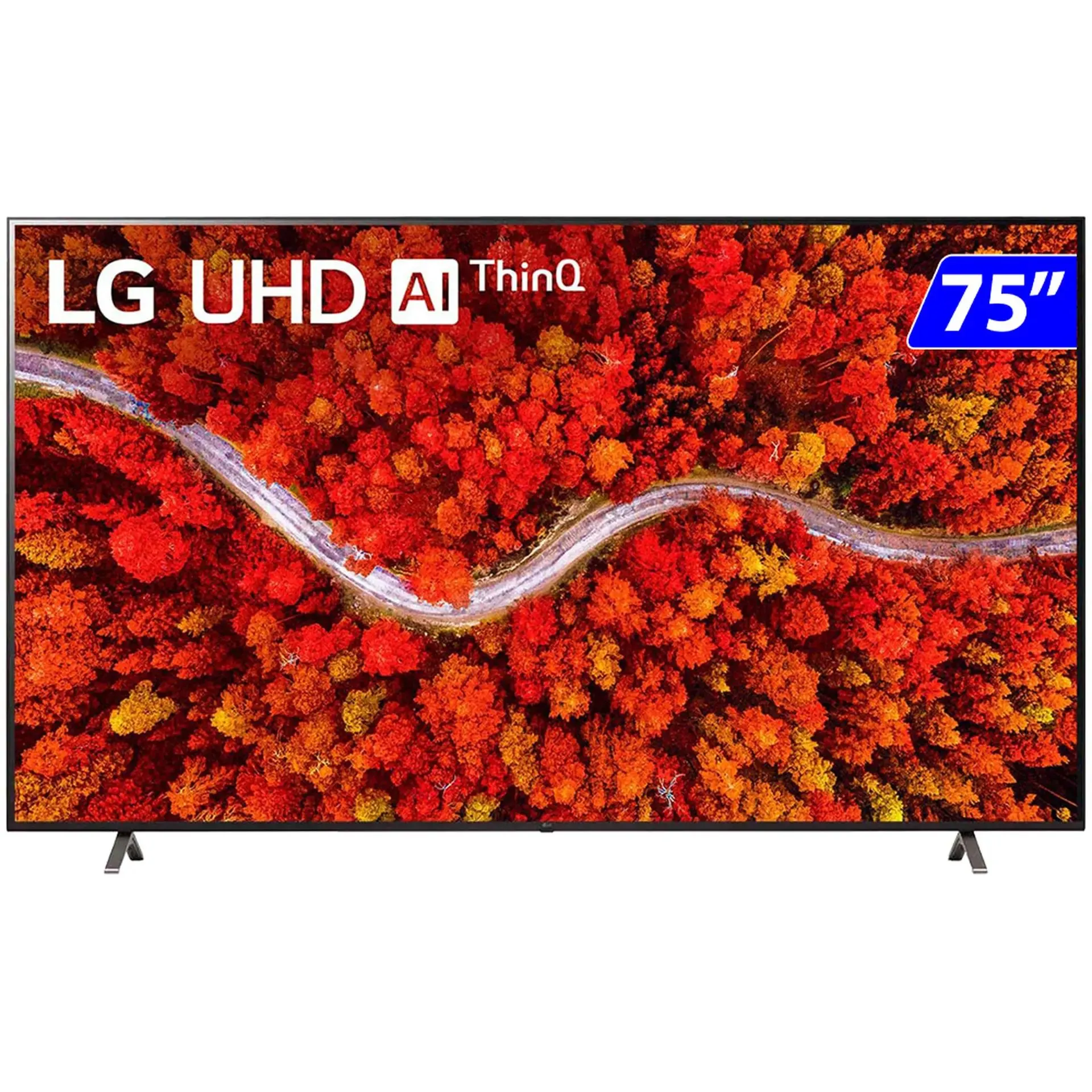Smart TV LG LED 75" 4K UHD HDR Wi-Fi WebOS 6.0 Comando de Voz 75UP8050PSB