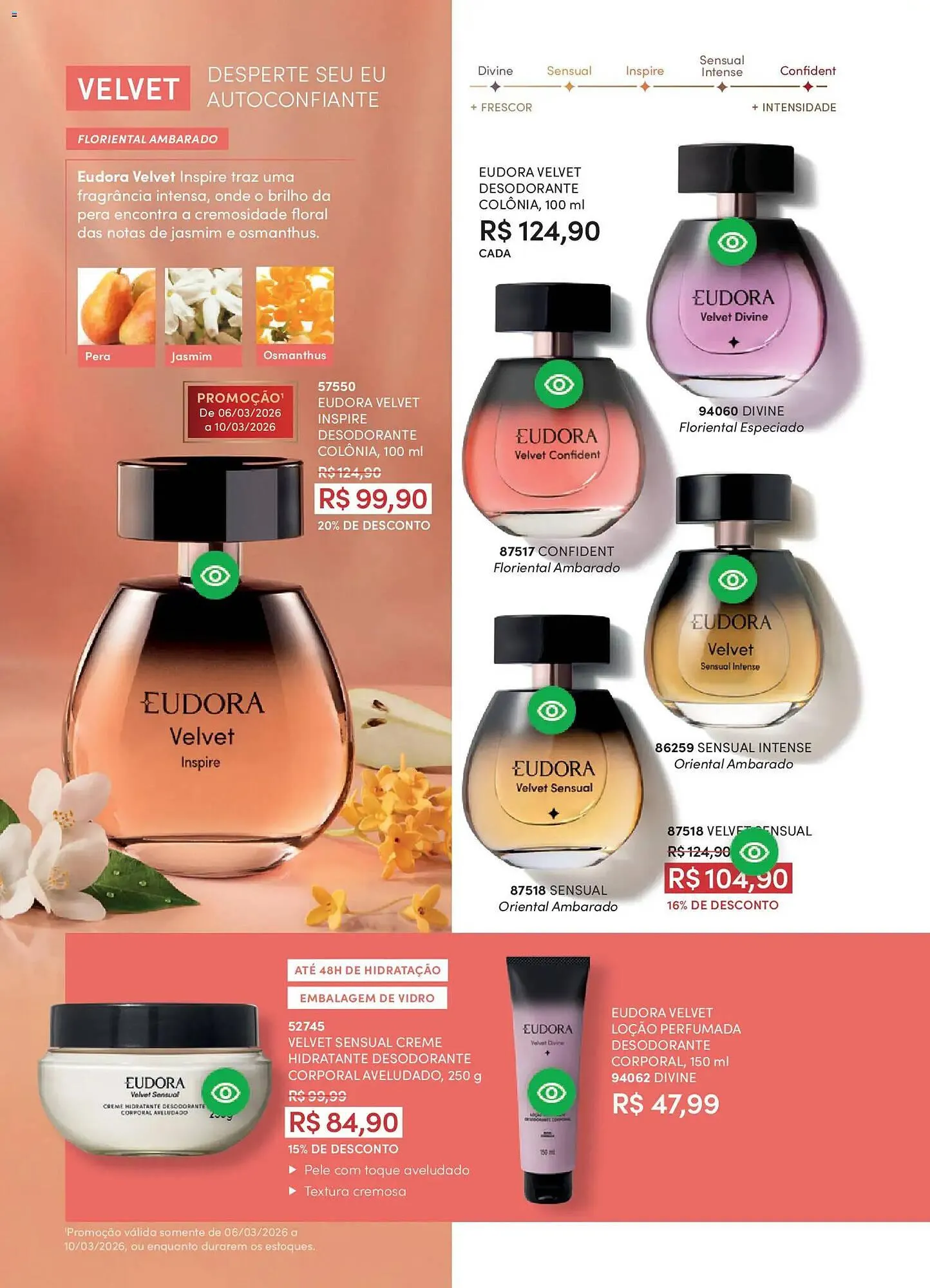 Encarte de Catálogo Eudora 19 de fevereiro até 19 de março 2026 - Pagina 102