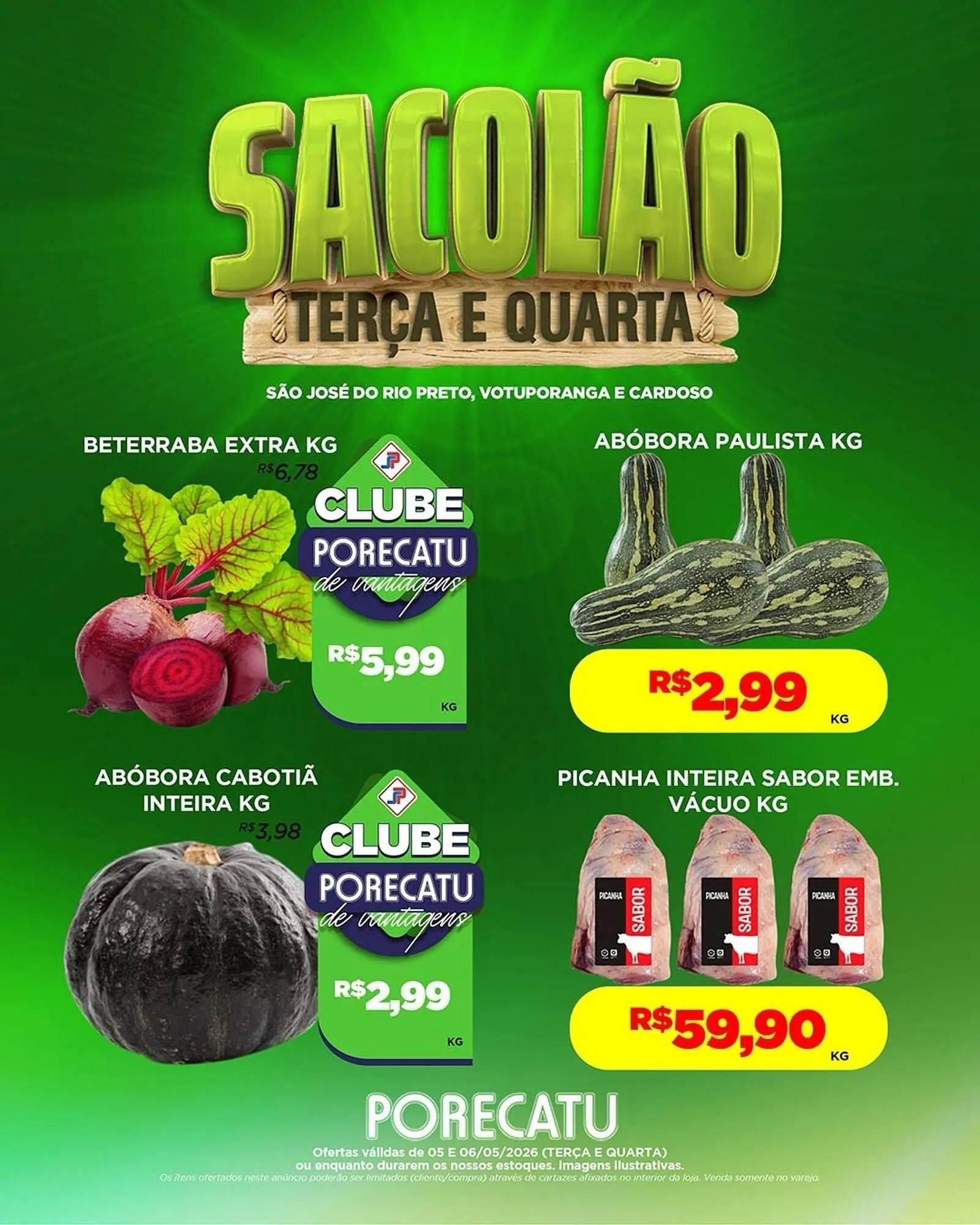 Encarte de Catálogo Supermercado Porecatu 5 de maio até 6 de maio 2026 - Pagina 7