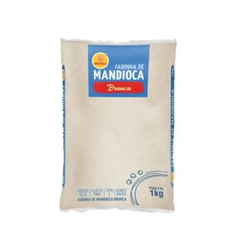 Farinha de Mandioca GBarbosa Branca 1Kg