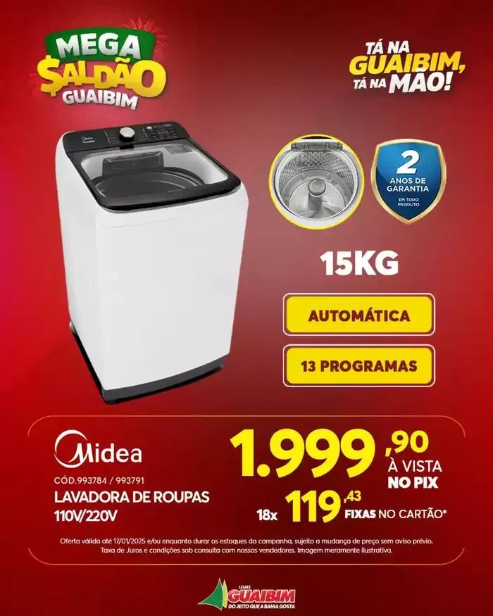 Encarte de Mega Saldão Guaibim 14 de janeiro até 17 de janeiro 2025 - Pagina 8