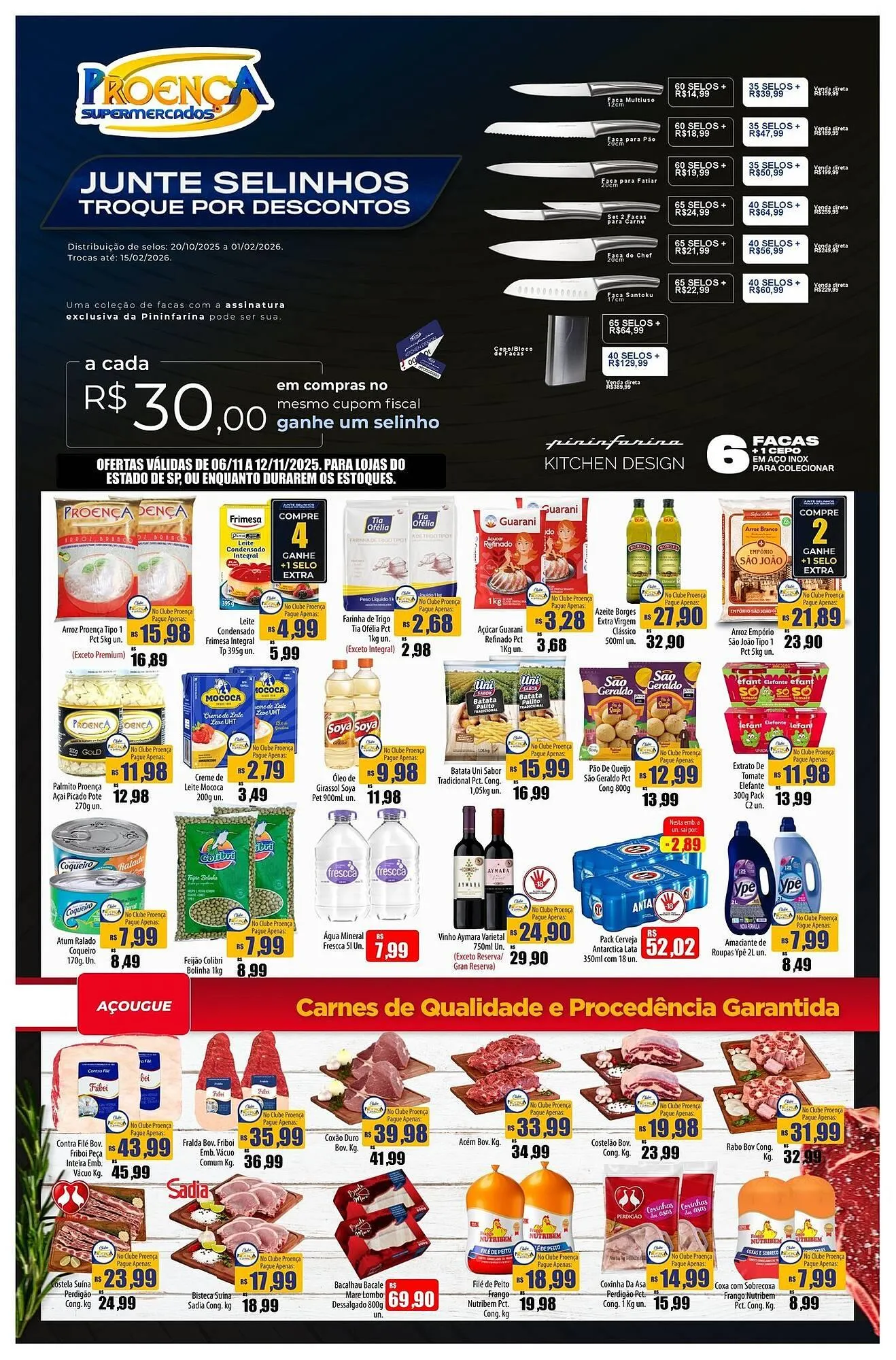 Encarte de Catálogo Proença Supermercados 6 de novembro até 12 de novembro 2025 - Pagina 1
