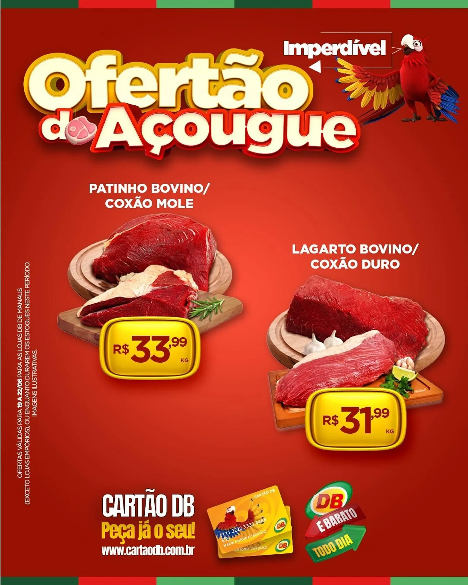 Encarte de Catálogo DB Supermercados 19 de junho até 22 de junho 2025 - Pagina 1