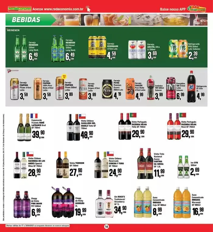 Encarte de Ofertas Rede Economia 17 de abril até 30 de abril 2025 - Pagina 13