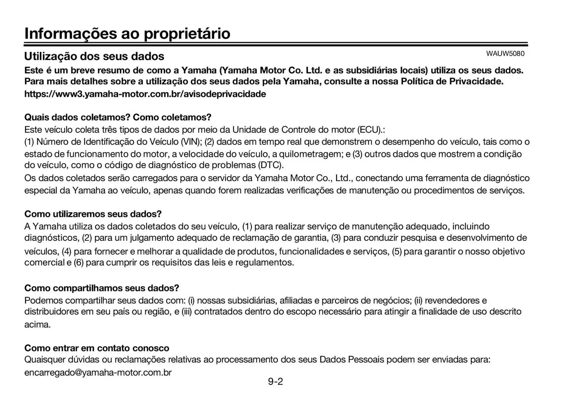 Encarte de Catálogo Yamaha 12 de junho até 31 de dezembro 2025 - Pagina 96