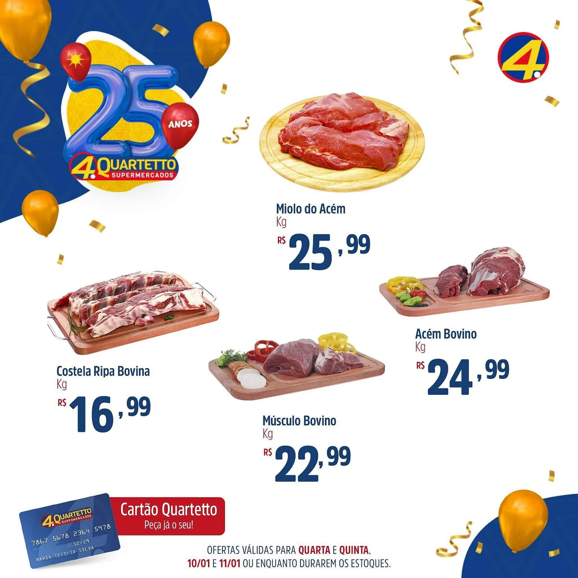 Encarte de Catálogo Quartetto Supermercados 10 de dezembro até 11 de dezembro 2024 - Pagina 1