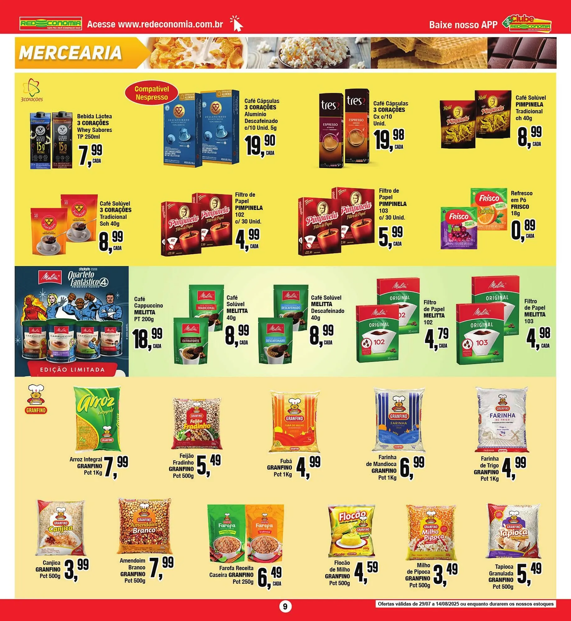 Encarte de Catálogo Rede Economia 1 de agosto até 3 de agosto 2025 - Pagina 9