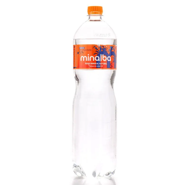 Água Mineral Minalba com Gás 1,5l