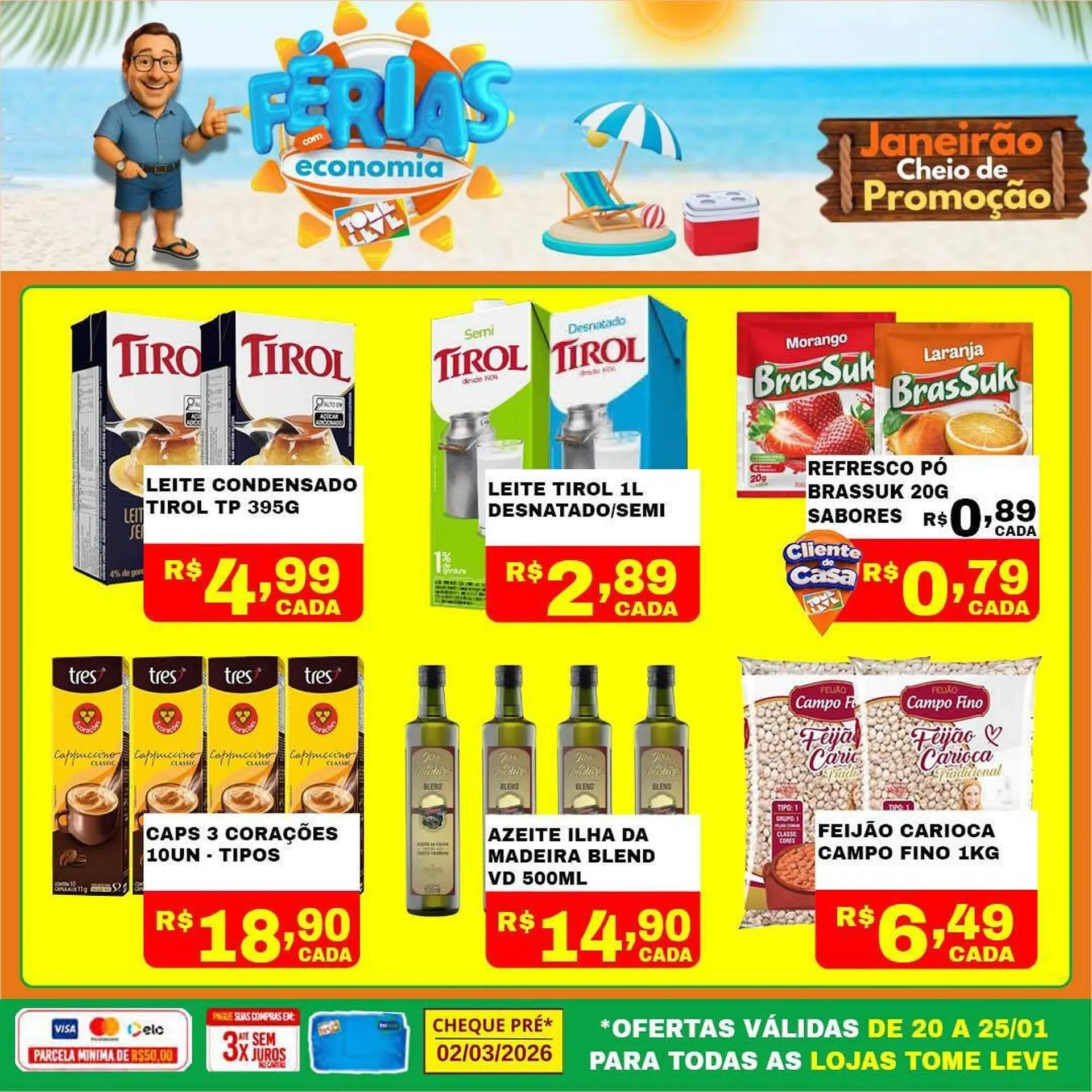Encarte de Catálogo Tome Leve 20 de janeiro até 25 de janeiro 2026 - Pagina 1