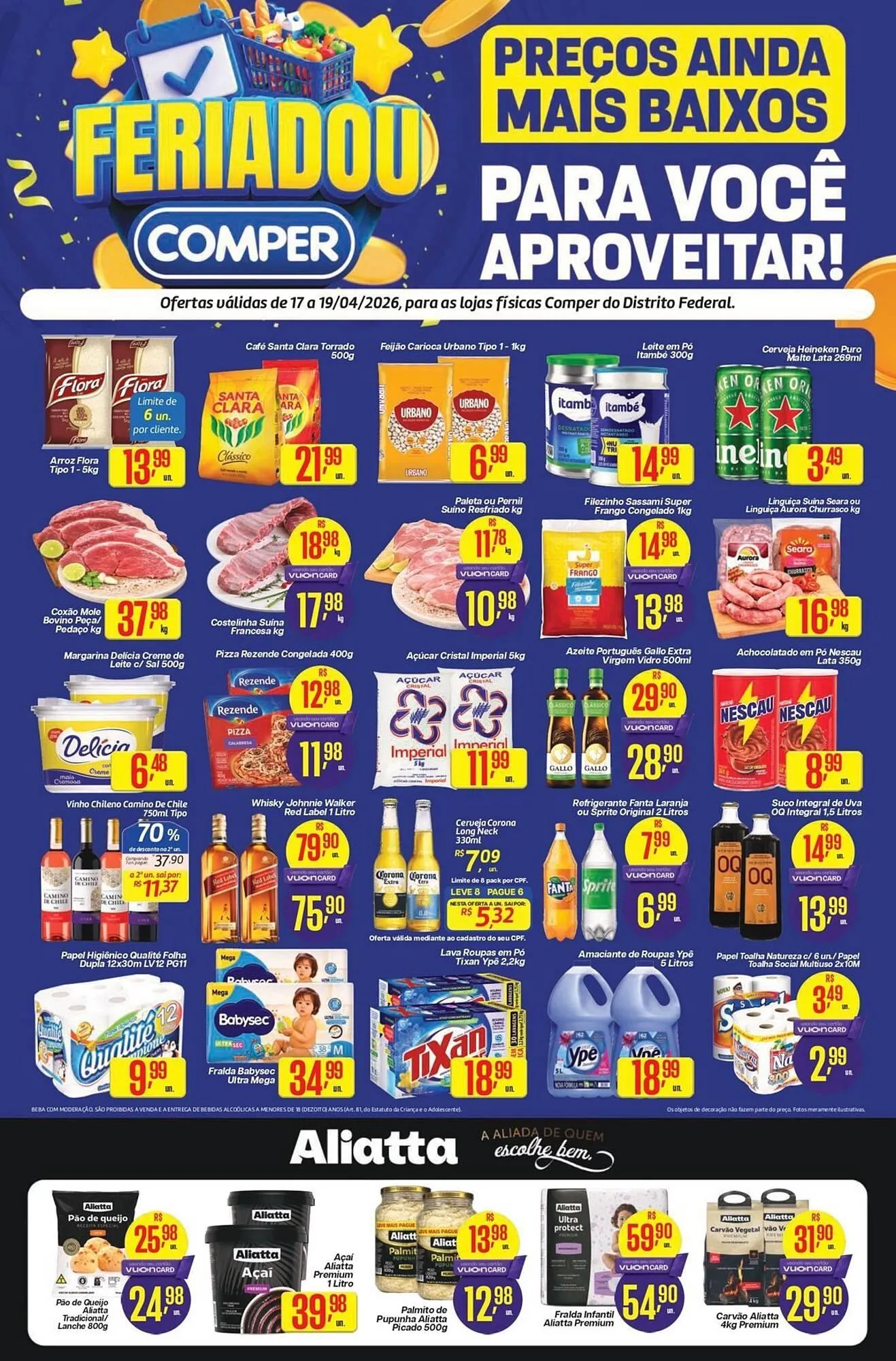 Encarte de Folheto Comper 17 de abril até 19 de abril 2026 - Pagina 1