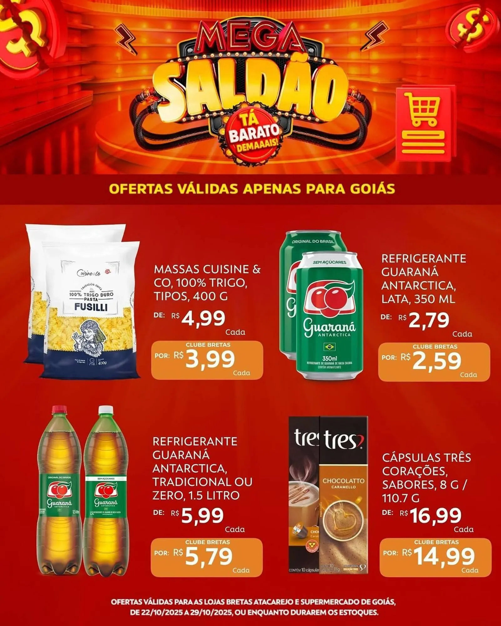 Encarte de Catálogo Supermercados Bretas 22 de outubro até 29 de outubro 2025 - Pagina 3