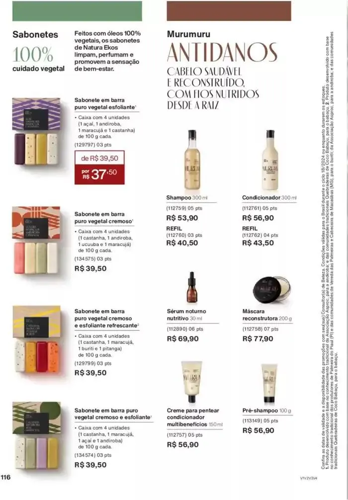 Encarte de Revista Natura Ciclo 18 11 de novembro até 31 de dezembro 2024 - Pagina 18