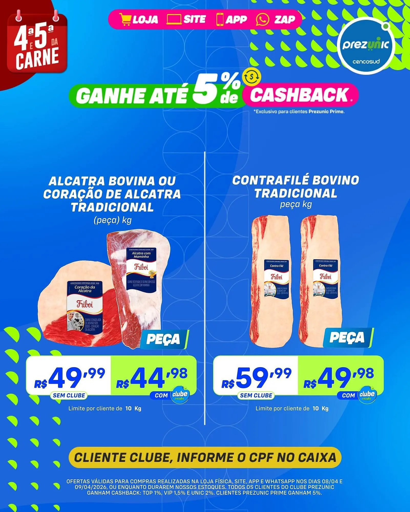 Encarte de Encarte Prezunic 8 de abril até 9 de abril 2026 - Pagina 1