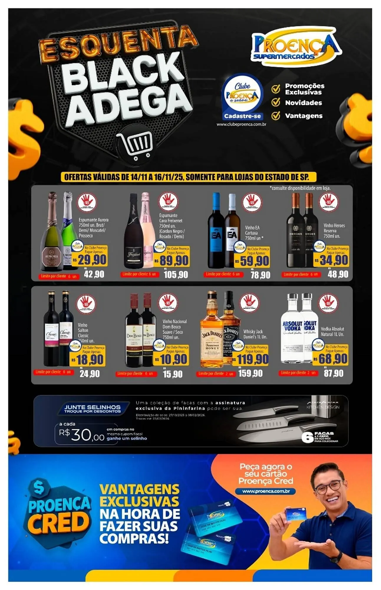 Encarte de Catálogo Proença Supermercados 14 de novembro até 18 de novembro 2025 - Pagina 1