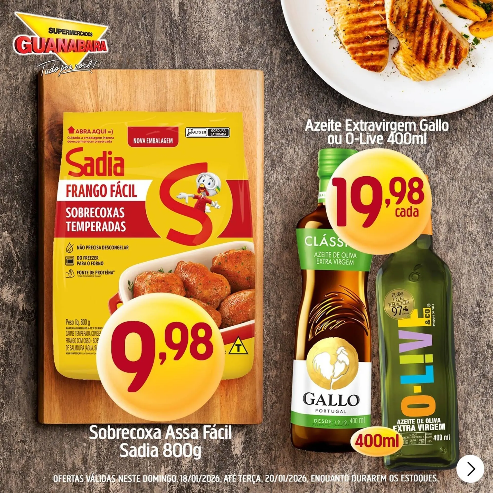Encarte de Encarte Supermercados Guanabara 18 de janeiro até 20 de janeiro 2026 - Pagina 1