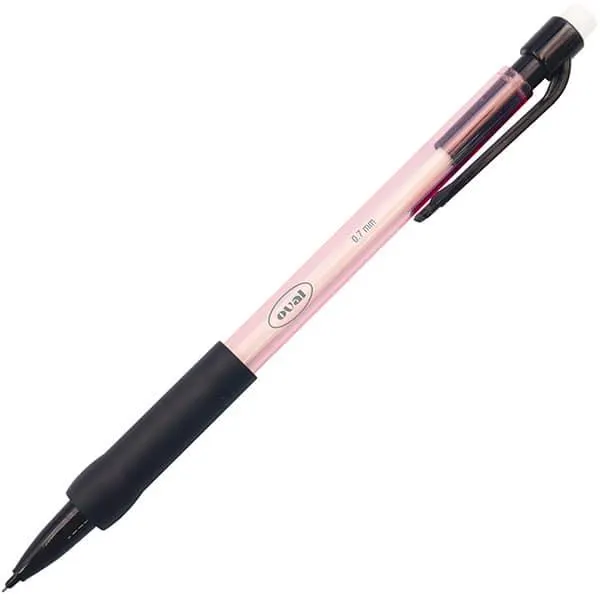 Lapiseira 0.7 mm, Rosa e preto, Oval - 1 UN