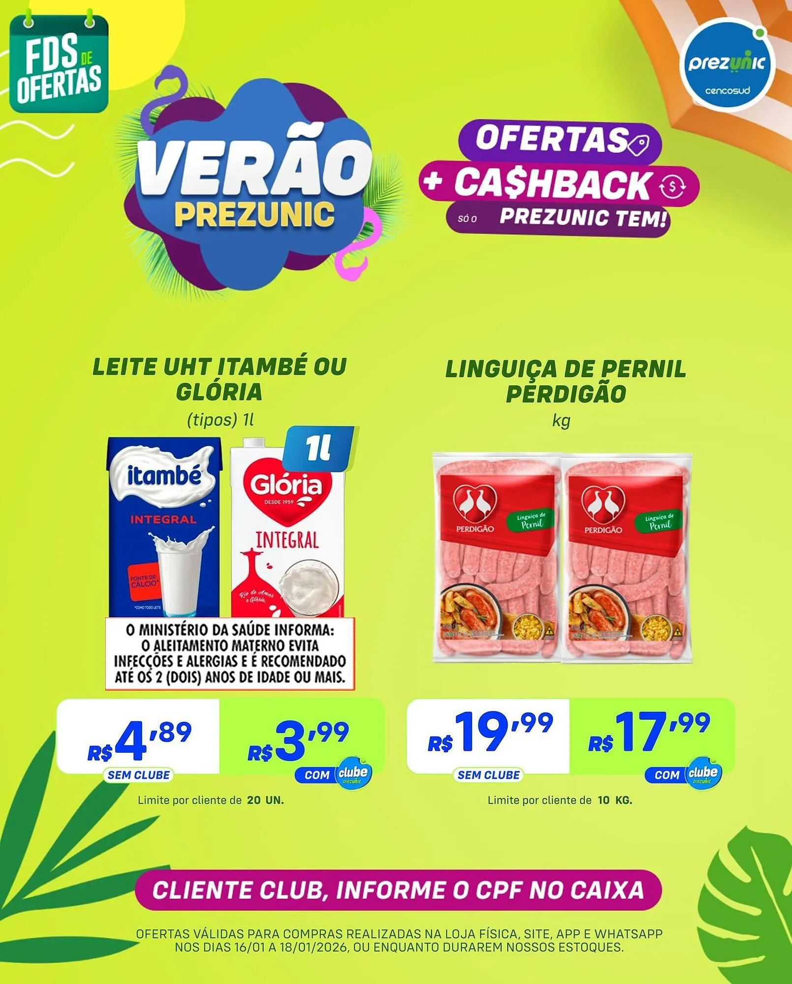 Encarte de Encarte Prezunic 16 de janeiro até 18 de janeiro 2026 - Pagina 5