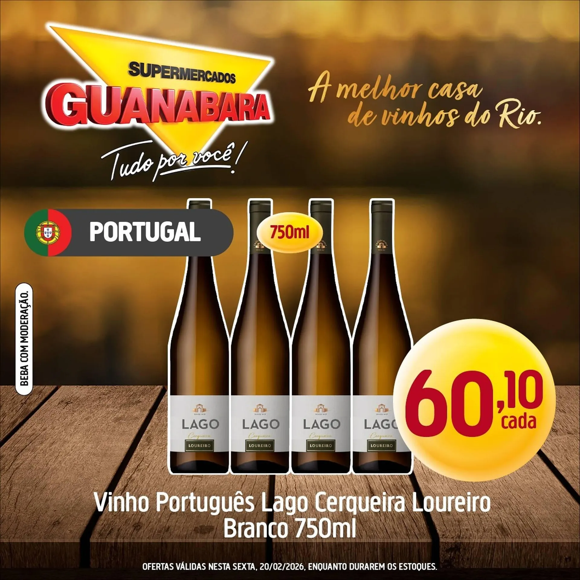 Encarte de Encarte Supermercados Guanabara 20 de fevereiro até 20 de fevereiro 2026 - Pagina 1