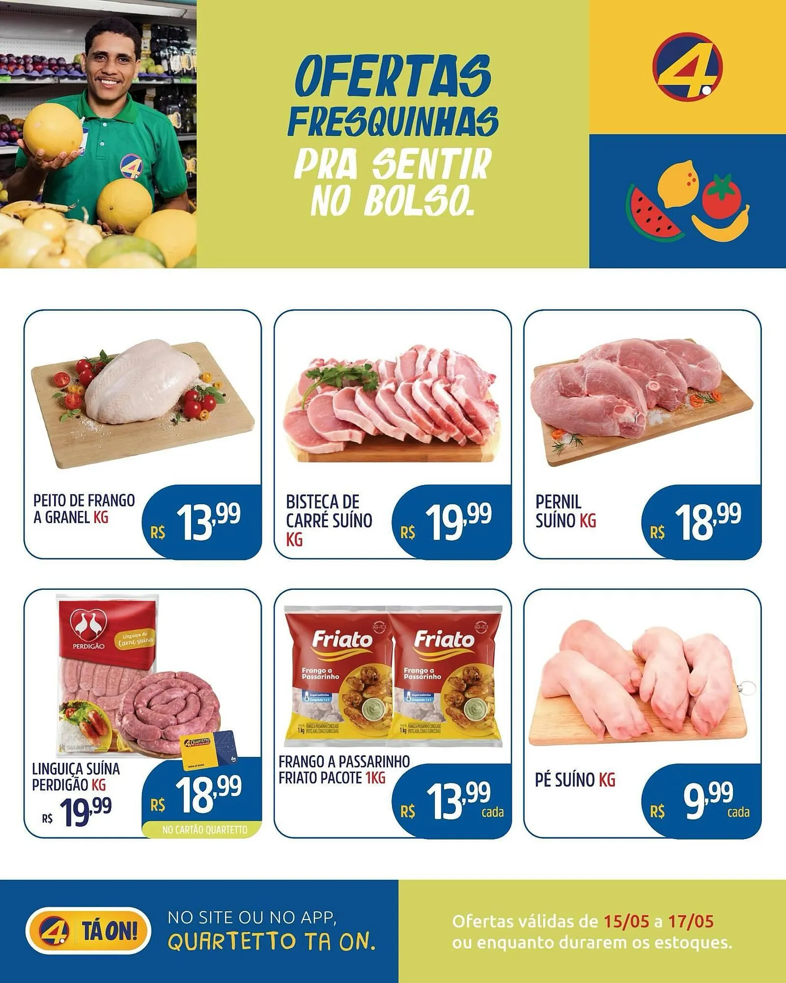 Encarte de Catálogo Quartetto Supermercados 15 de maio até 17 de maio 2026 - Pagina 7