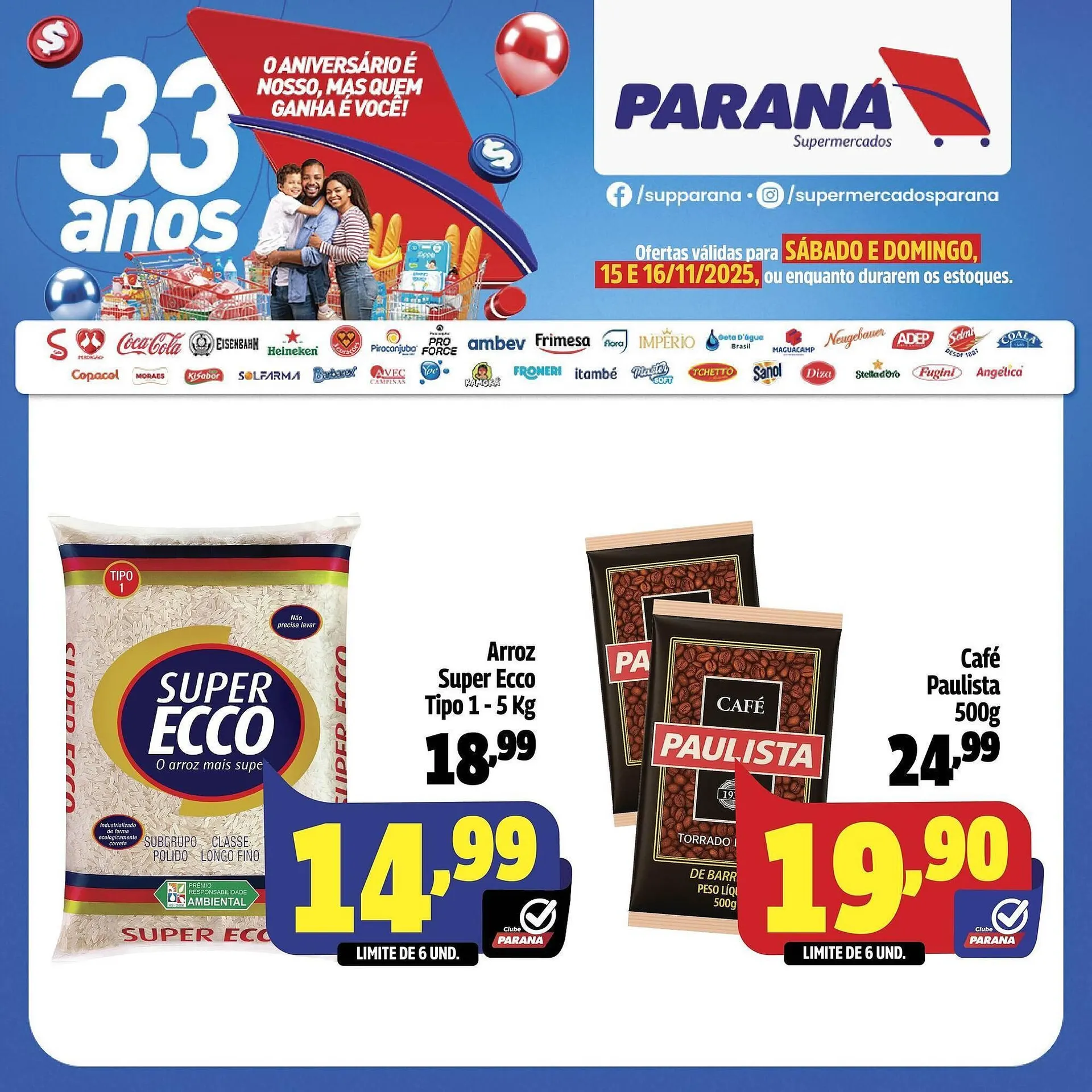 Encarte de Folheto Supermercado Paraná 15 de novembro até 16 de novembro 2025 - Pagina 3